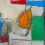 Sitting Sideways 2017 oil on canvas 92 x 122 cm