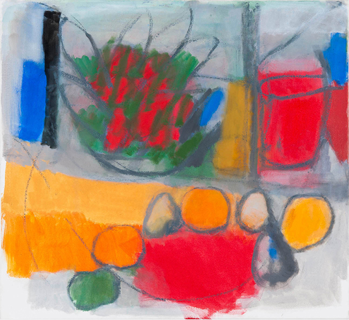 Still life with red jug 2012 oil on canvas 56 x 61 cm