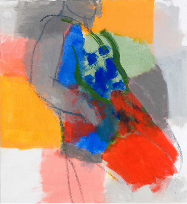 Leaning figure 2007 oil on canvas 61 x 56 cm