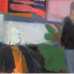 Three figures 2004-6 oil on canvas 76 x 152 cm